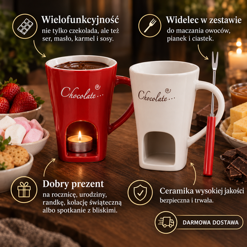Kubek do topnienia czekolady