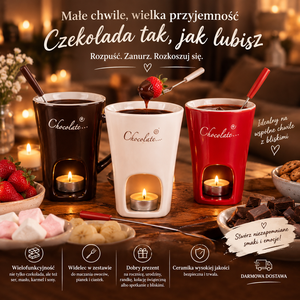 Kubek do topnienia czekolady